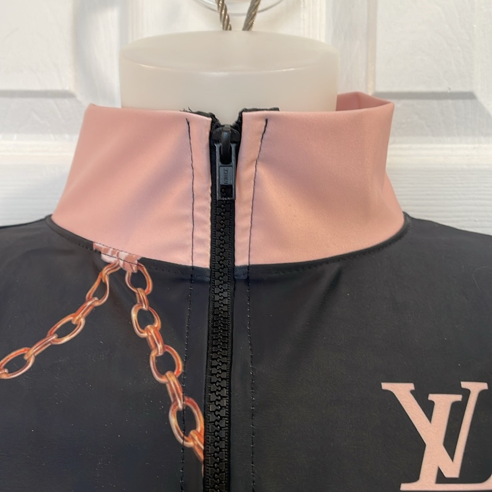 UNBRANDED LONG SLEEVE LIGHT WEIGHT SILKY FEEL FULL FRONT ZIP UP JACKET S⦠- Picture 4 of 9